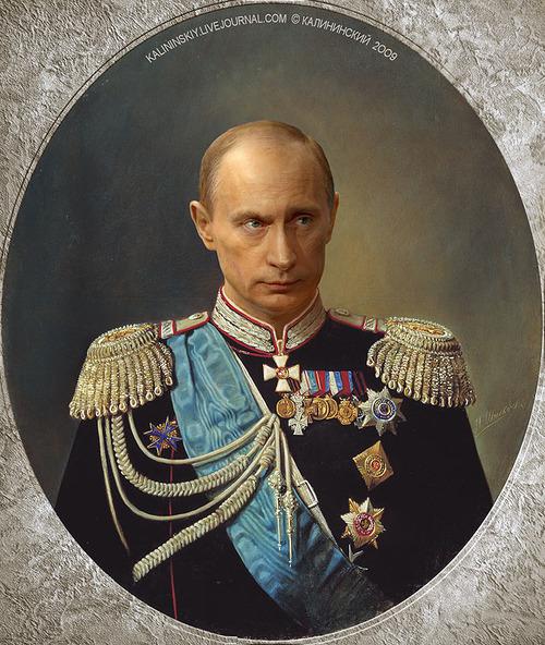 
	网友绘制的普京“君主画像”：“弗拉基米尔大帝” 
