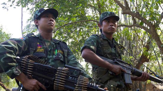 
	缅甸少数民族地方武装（资料图） 
