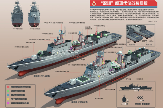 
	网友设计的167舰改造设想图，相对来说比较符合已知的现实 
