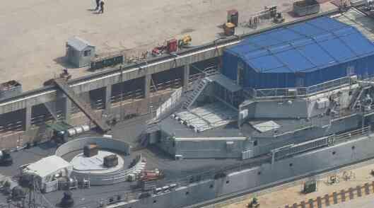 点击查看大图 改装后136舰后部导弹发射装置