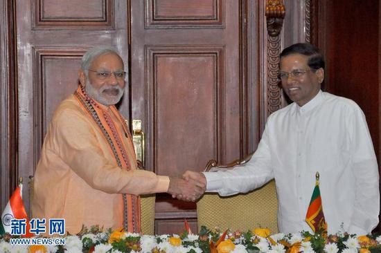 
	2015年3月，莫迪访问斯里兰卡。这是过去20多年来印度总理首次访问斯里兰卡。 
