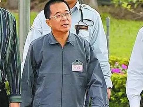 图为已经因为严重贪腐成为阶下囚的陈水扁