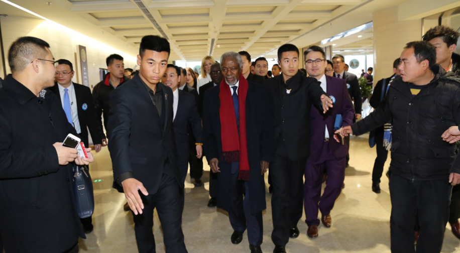 国际安全防卫学院为联合国前秘书长安南提供安保(图:国际安全防卫学院官网)