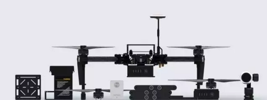 尺寸更大的Matrica100无人机及其附属配件