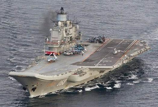俄罗斯目前现役的唯一航母：库兹涅佐夫号