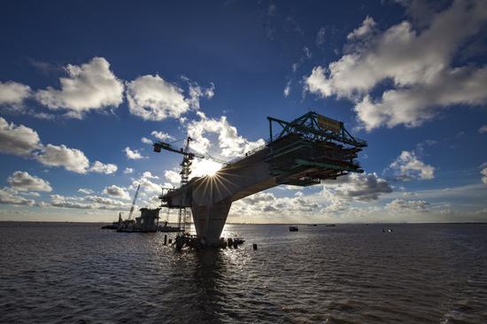 施工图(图片来源:越南电视台)