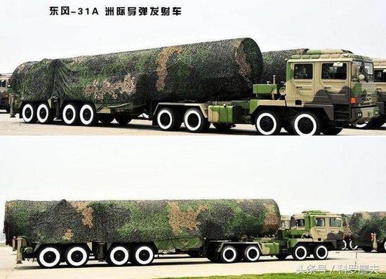 DF-31A战略核导弹，该弹是当前我国战略打击力量的主力，有效射程超过10000公里。