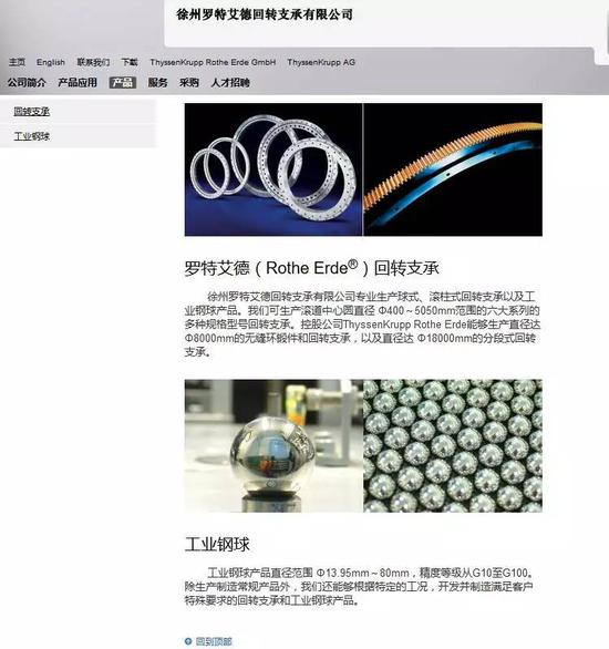 徐工集团和罗特艾德2002年合资建立的徐州罗特艾德公司