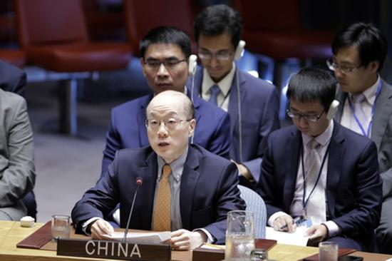 中国代表在联合国安理会强烈谴责朝鲜核试验