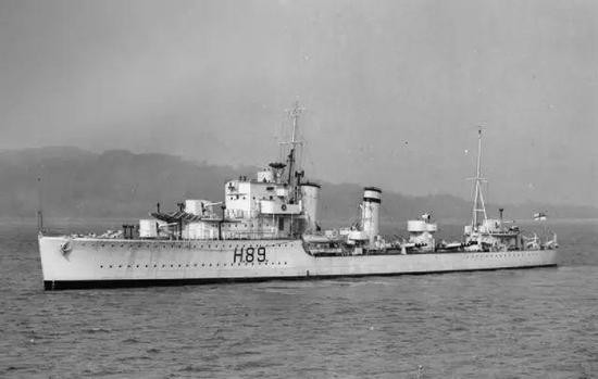 英国海军“格拉夫顿”号驱逐舰，敦刻尔克大撤退期间唯一一艘被德国潜艇击沉的军舰