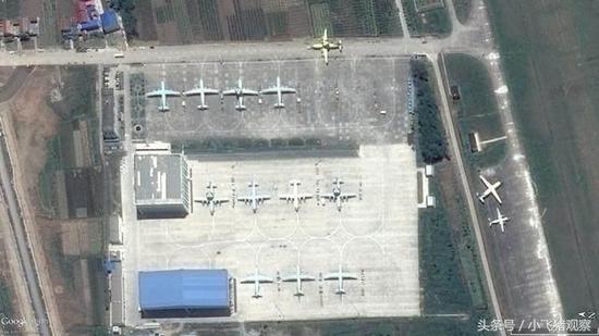 海南陵水机场停放多架运-8、运-9电子侦察机
