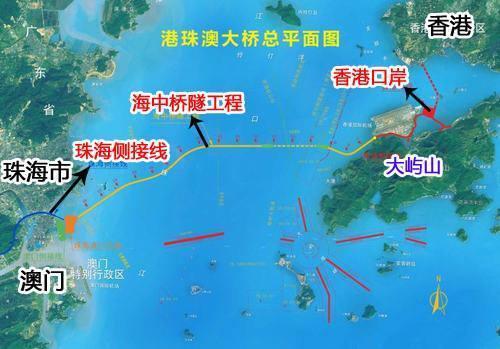 港珠澳大桥是世界上最长的跨海大桥,跨海桥梁和海底隧道组成,全长55公里。