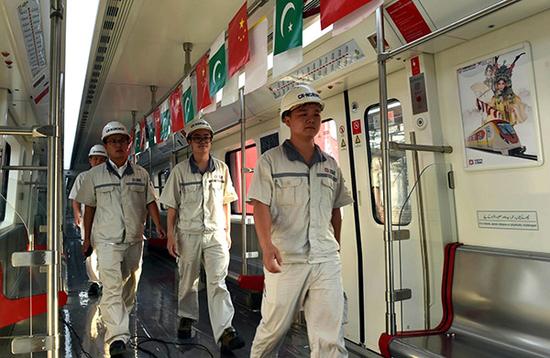 巴基斯坦迎来首列中国造地铁将进入地铁时代