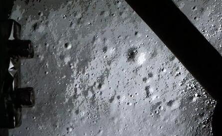 ▲嫦娥三号探测器拍摄到的月球表面（法新社）