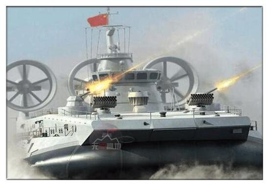 中国野马气垫艇批量现身 预示075两栖舰或快要亮相