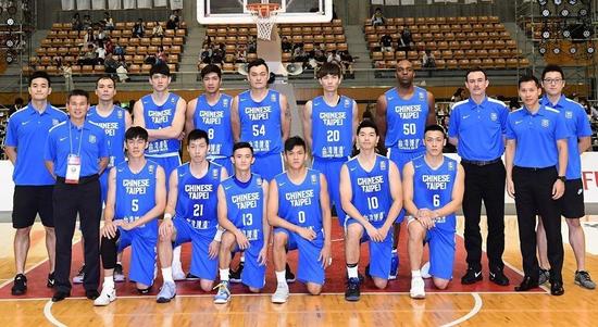 中华台北男子篮球队（2017年6月阵容） 图：FIBA