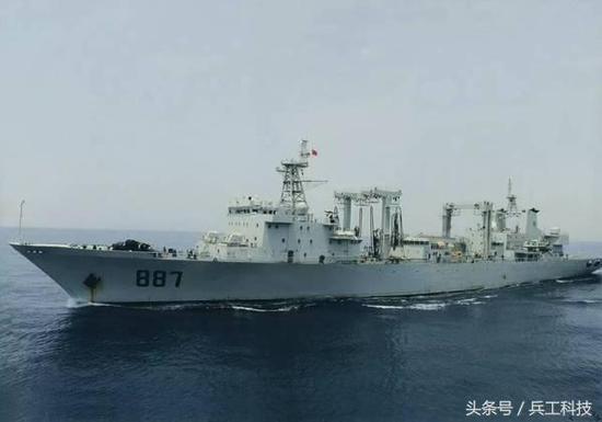 图注：中国海军903级综合补给舰