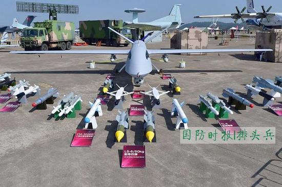 中国“翼龙”系列无人机及装备展示