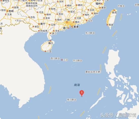 南海五方礁位置
