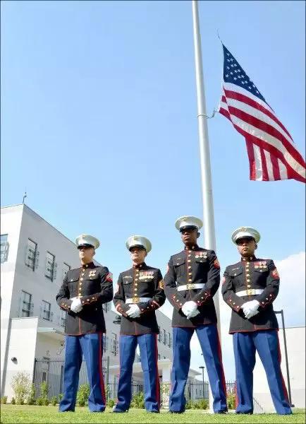 “美国在台协会”(AIT)内湖新馆(法新社档案照)