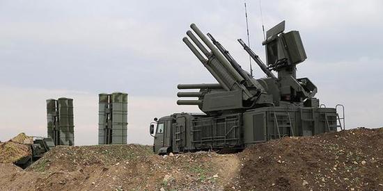 ◎部署在叙利亚的铠甲S1与S-400防空导弹系统