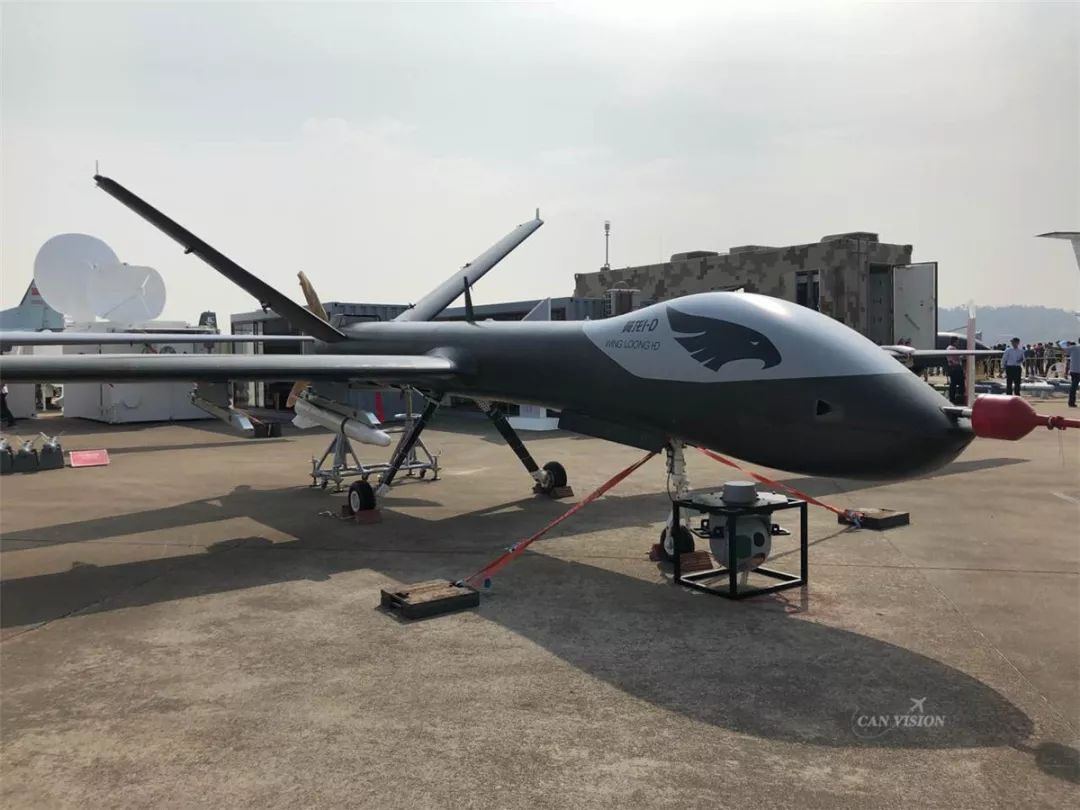 2018年中国航展上展示的“翼龙”I-D无人机 图片来自“航空工业”