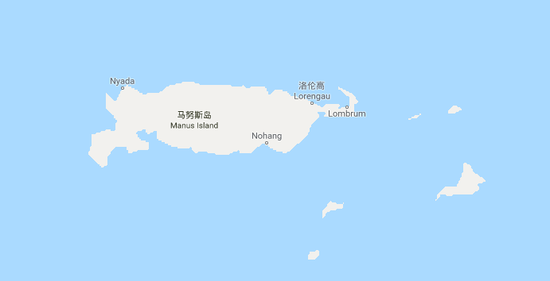 马努斯岛 截自谷歌地图