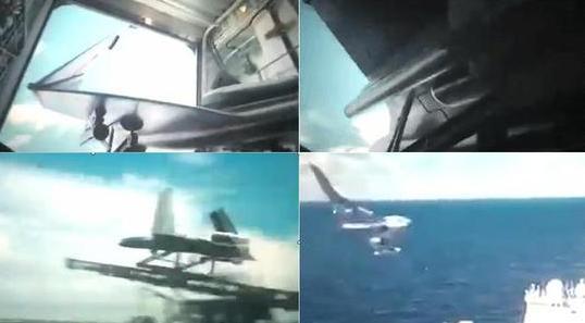 图为《红海行动》中出现的舰载发射查打一体无人机。