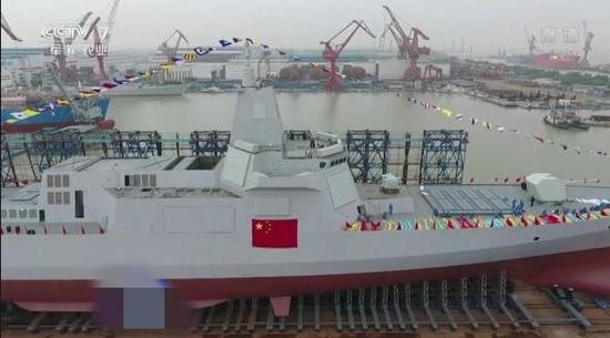 (图为我国055型驱逐舰)