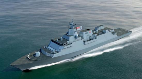 洛马公司为加拿大设计的未来战舰电脑效果图（美国雅虎新闻网站）