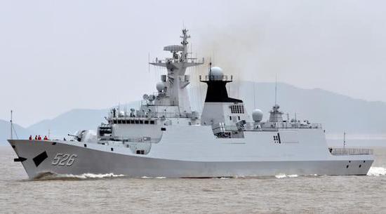 中国054护卫舰温州舰或即将出口 舰体已粉刷一新