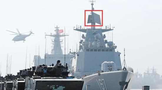 (深圳舰在完成改造后使用382型雷达替换掉了381甲型雷达)