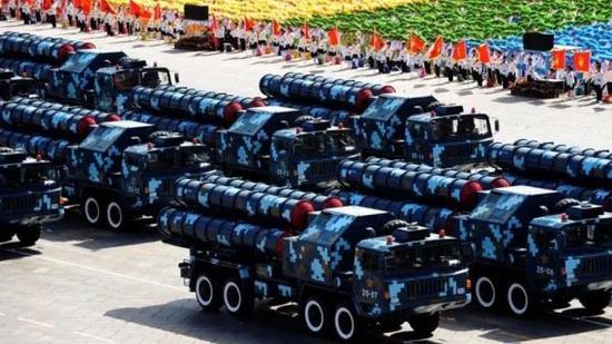 ▲资料图片：中国红旗-9型导弹系统（法国国际广播电台网站）