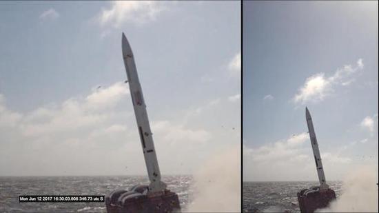 图片：首次试射的ESSM-block2舰空导弹，很符合“双5”的发展方向
