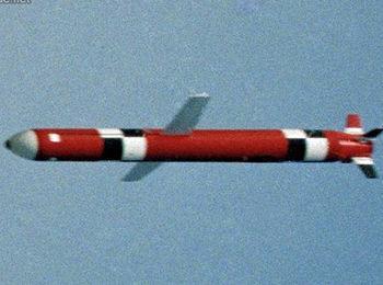 ▲ 飞行中的玄武-3巡航导弹