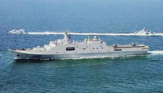 张召忠评075两栖攻击舰海试:对中国海军有这些意义