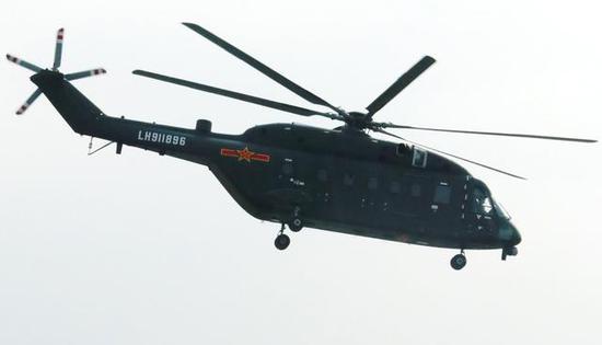 陆航装备的直-8G直升机。