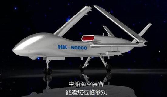 HK-5000G的布局类似翼龙、彩虹无人机