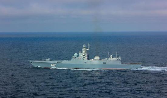 图为“戈尔什科夫海军上将”号大型护卫舰。