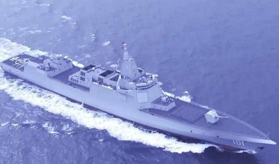 055大驱二号舰疑进入海试阶段 或于2020年年初服役