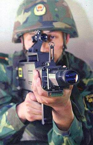 中国警方装备的某型激光枪可致盲