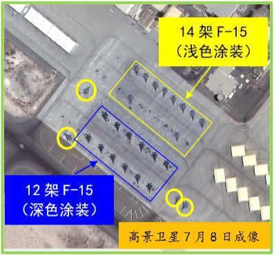 阿联酋扎弗拉空军基地部署的26架F-15战机