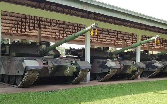 图为泰国陆军的VT4坦克群。