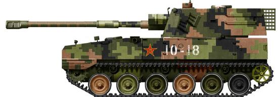 52倍径的122毫米自行榴弹炮效果图