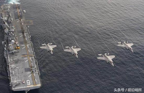 资料图:F-35B战机机群