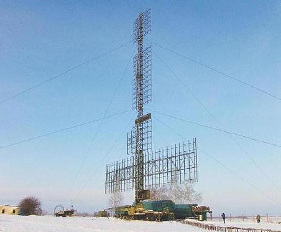 俄罗斯“天空”系列米波雷达巨大的发射天线