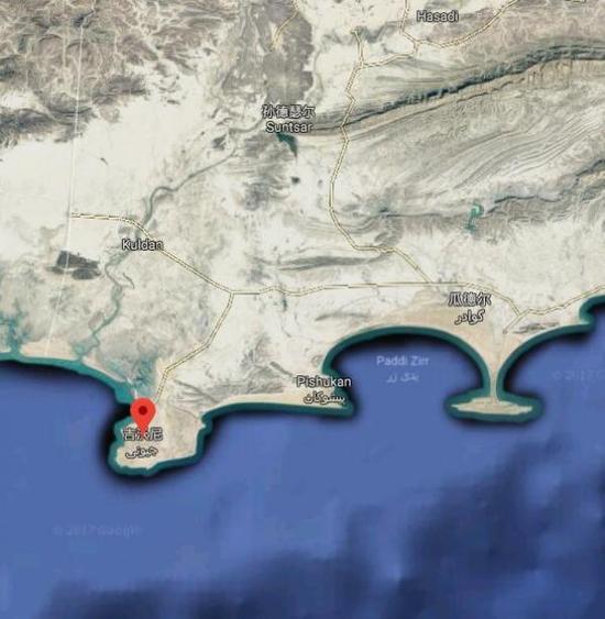 吉沃尼半岛距离瓜达尔港距离约为50公里