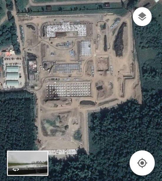 万金营区飞弹阵地已施工一段时间,基地雏形已现 图源:台湾联合新闻网