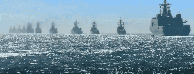 ▲中国海军如今已舰阵如山(中国军网)