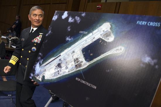 美太平洋舰队日裔司令员哈里·哈里斯关注永暑礁建设情况